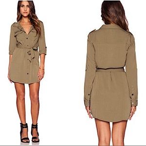 SANCTUARY Village Military Shirt Dress: Small